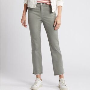 Wit & Wisdom Tatum 'Ab'Solution Frayed High Waist Ankle Flare Jeans